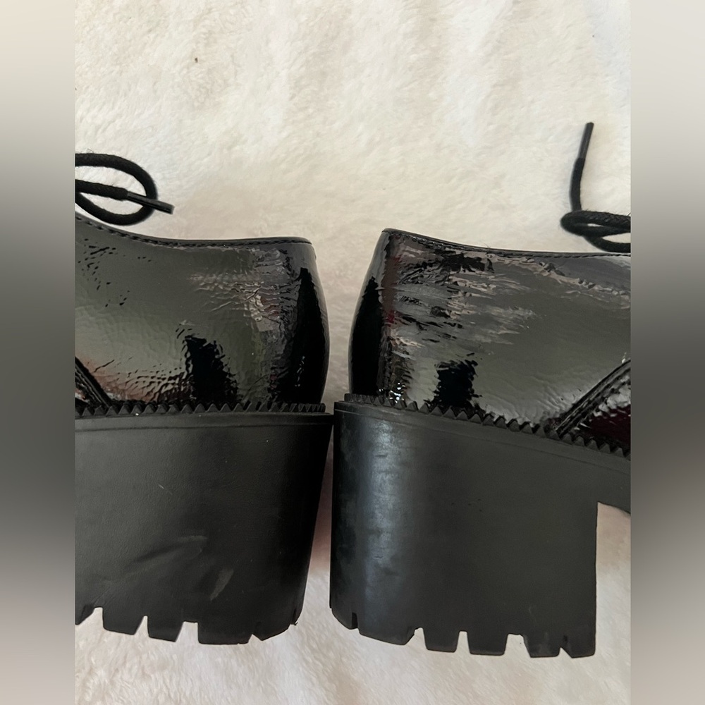 Mix No 6 Chunky Black Patent Leather Women's Shoes - Picture 5 of 5